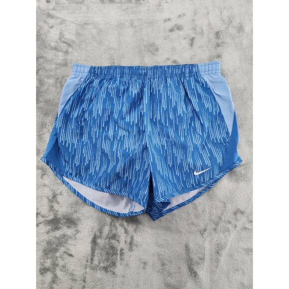 Nike Tempo Dri-Fit Printed Running Shorts Size XS Blue Gym Workout Drawstring - Picture 1 of 12